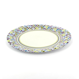 Assiette carton décorée 23cm (8 Unités)