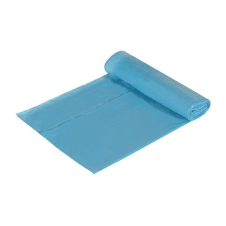 Sac poubelle 55x60cm fermeture facile Bleu (15 Utés)