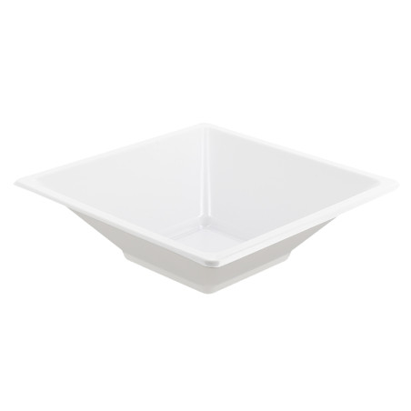 Bol en Plastique PS Carré Blanc 12x12cm (1500 Utés)