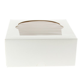 Boîte pour 4 Cupcakes Blanc avec insert (140 Unités)