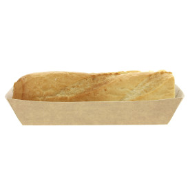 Barquette Kraft Hot Dog 17x5,5x3,8cm (25 Unités)