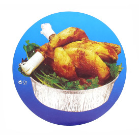 Couvercle Carton Récipient Rond  poulet 1900ml (500 Unités)