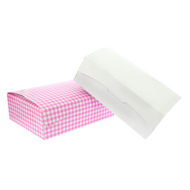 Boîte pâtissière 17,5x11,5x4,7cm 250g Rose (20 Unités)