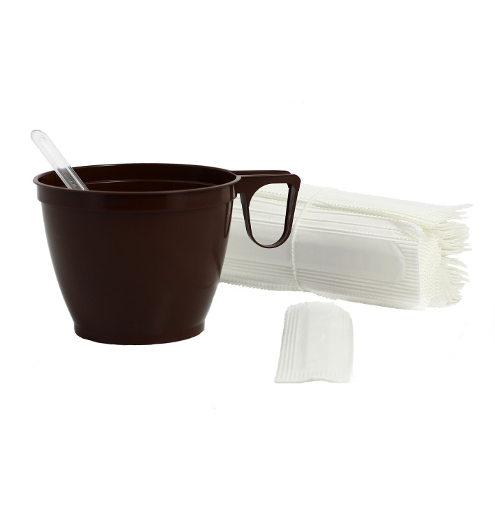 Plastic PS koffie roerder verpakt transparant 9cm 