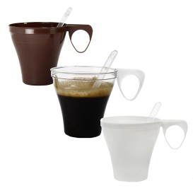 Tasse Plastique Dur Marron 80ml (1.200 Unités)