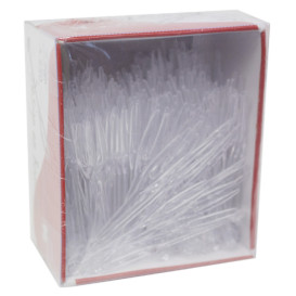 Pique en Plastique Snack Stick Transparent 90mm (1650 Utés)