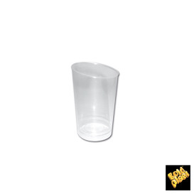 Plastic PS proefbeker Kegel vormig transparant 100 ml (500 stuks)