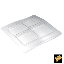 Plateau Plastique "FoodPoker" 4C 360x360 mm (1 Uté)