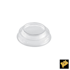 Plastic PET Deksel voor Plastic Proeving beker Kegel vormig hoog transparant 70 ml (1000 stuks)