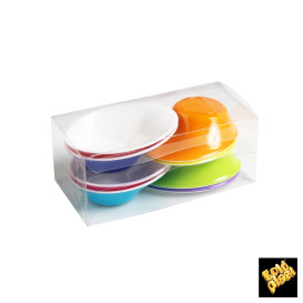 Plastic Kom PS "Sodo" wit en Multicolof 50 ml (160 stuks)