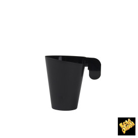 Tasse Plastique Design Noir 72ml (240 Unités)