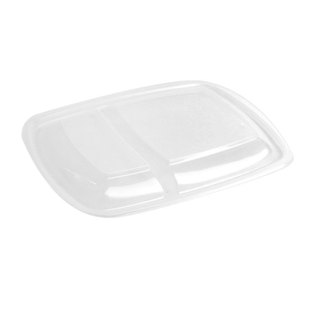 Couvercle pour Barquette Noir et Crème 2C 23x16,5cm (75 Utés)