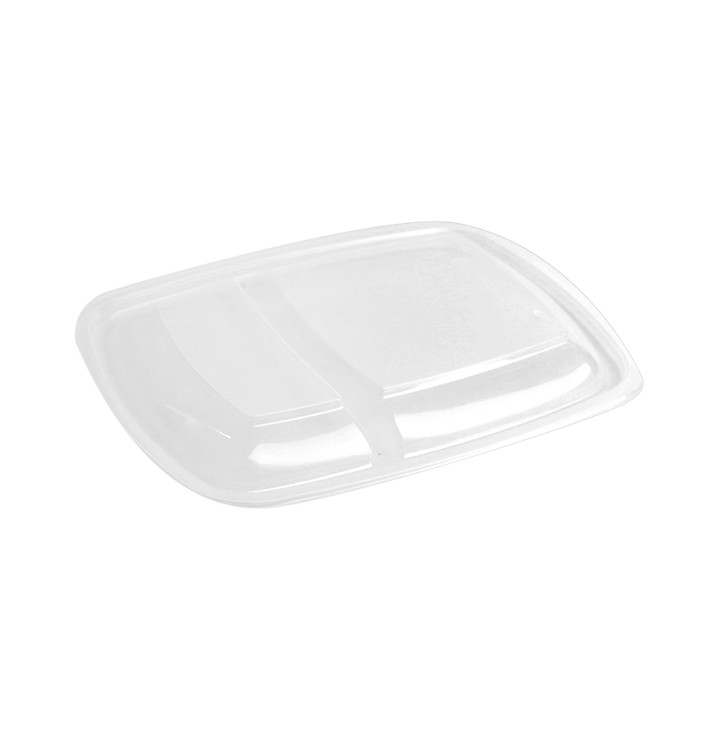 Plastic Deksel voor Deli Container PP Rechthoekige vorm 2C zwart 23x16,5cm 