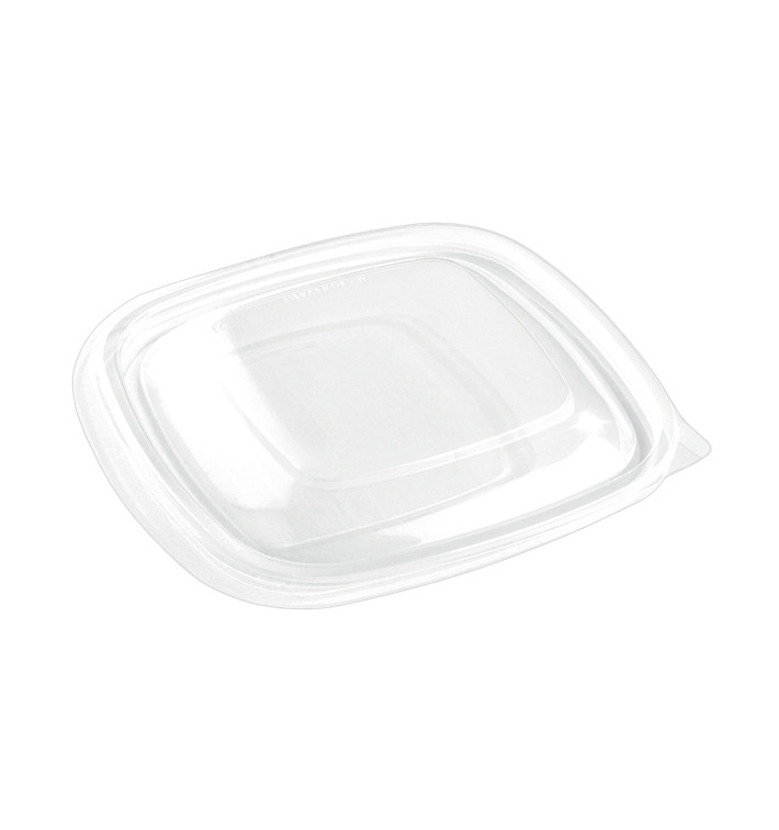 Plastic Deksel voor Deli Container PP Vierkant zwart 16,5x16,5cm 