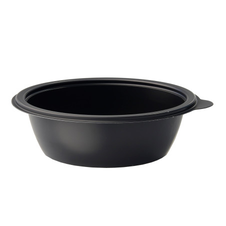 Pot en Plastique PP Noir 375cc Ø13cm (50 Unités)