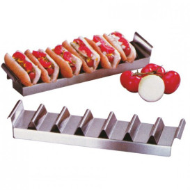 Support pour Hot Dog en Acier 10,2x47,3 cm (24 Utés) 