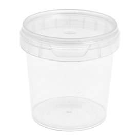 Plastic deli Container met Plastic Deksel PP Onbreekbaar 155 ml Ø6,9 (960 stuks)