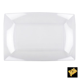 Plateau Plastique Transp. Nice PS 345x230mm (60 Utés)