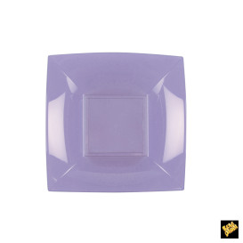 Assiette Plastique Réutilisable Creuse Lilas PP 180mm (300 Utés)