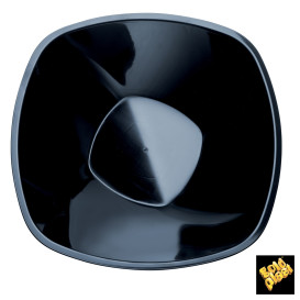 Plastic Kom PP zwart "Vierkant" 3000ml Ø27,7cm (30 stuks)