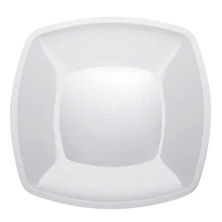 Assiette Dure Réutilisable Plate Blanc PS 30cm (12 Utés)