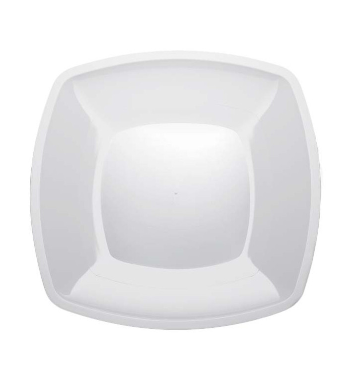 Assiette Plastique Réutilisable Plate Blanc  PS 300mm (144 Utés)