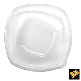 Couvercle Plastique PET Cristal "Square" Ø21cm (60 Utés)