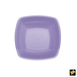 Assiette Plastique Réutilisable Creuse Lilas  PP 180mm (25 Utés)