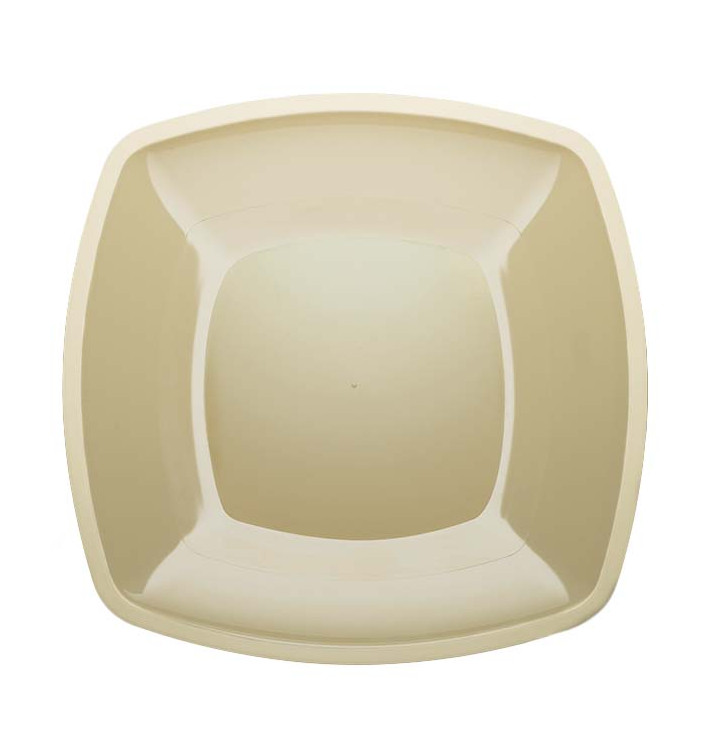 Assiette Plastique Réutilisable Plate Creme  PS 300mm (144 Utés)