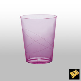 Verre Plastique Moon Lilas Transp. PS 350ml (400 Unités)