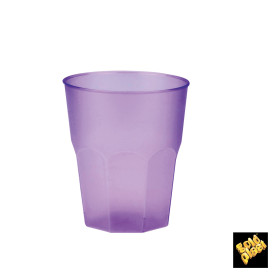 Verre Plastique "Frost" Violet PP 270ml (420 Unités)