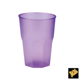 Verre Plastique "Frost" Violet PP 350ml (20 Unités)