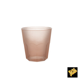 Verre Plastique Marron Transp. PS Ø73mm 220ml (50 Utés)