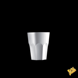 Verre Réutilisable SAN à Shot Blanc 40ml (72 Utés)