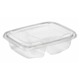 Plastic deli Container PET onverbrekelijk 2C 200/300ml 18x14x4cm (390 stuks)