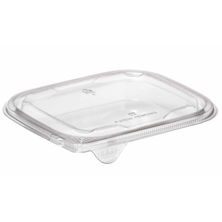 Plastic Deksel voor Deli Container PET Plat 14x12cm (63 stuks) 