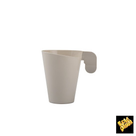 Tasse Plastique Design Creme 72ml (12 Unités)