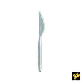 couteau Plastique Easy PS Blanc Perle 185mm (20 Unités)