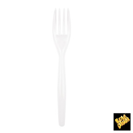 Fourchette Plastique Easy PS Blanc 180mm (500 Unités)