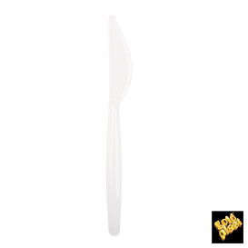 couteau Plastique Easy  Blanc 185mm (20 Unités)