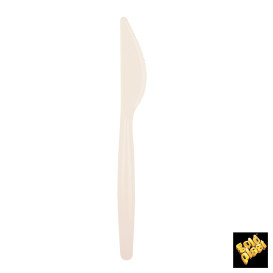 Plastic PS mes  "Easy" crème 18,5cm (500 stuks)