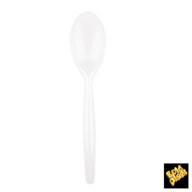 Cuillère Plastique Easy Blanc Perle 185mm (240 Unités)