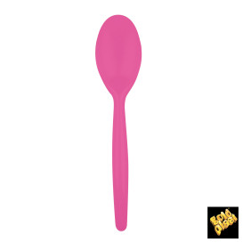 Plastic lepel  PS "Easy" fuchsia 18,5 cm (20 stuks) 