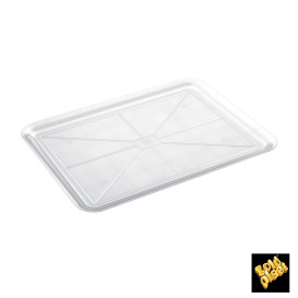 Plastic dienblad transparant 37x50cm (24 stuks)