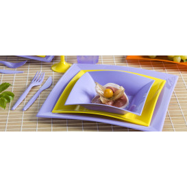 Assiette Plastique Réutilisable Plate Lilas PP 230mm (300 Utés)