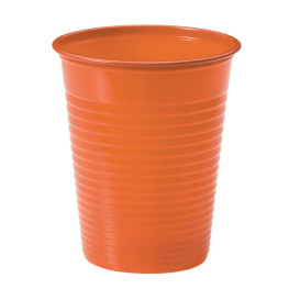 Plastic PS beker oranje 200ml Ø7cm (50 stuks) 