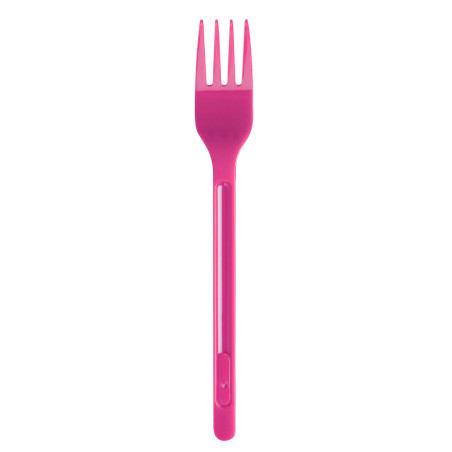 Fourchette Plastique Fuchsia PS 175mm (20 Unités)