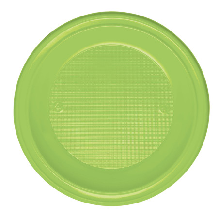 Assiette Plastique PS Creuse Vert citron Ø220mm (600 Unités)