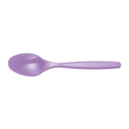 Petite Cuillère Plastique Lilas PS 120mm (40 Unités)