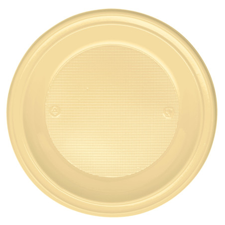 Assiette Plastique PS Creuse Crème Ø220mm (30 Unités)